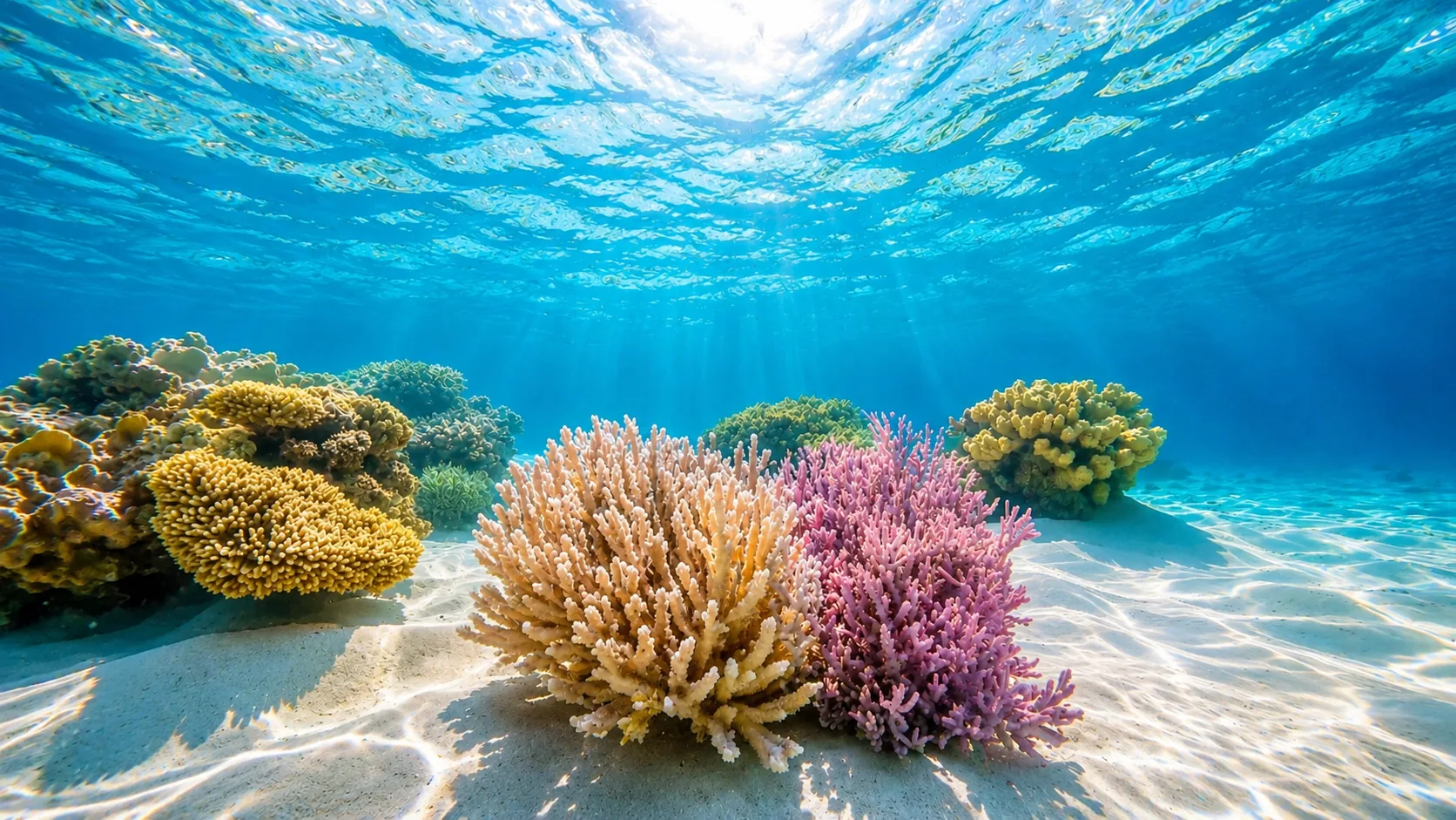 Coral reef underwater